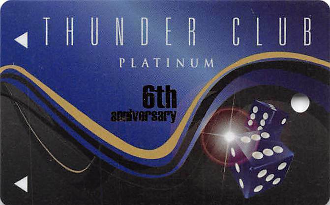Thunder Valley Casino - Lincoln, CA - 6th Year Anniv Slot Card