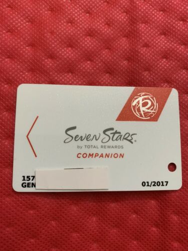 Total Rewards Seven Stars Companion Card Prefix #157 Expires 01/2017 ©️2015