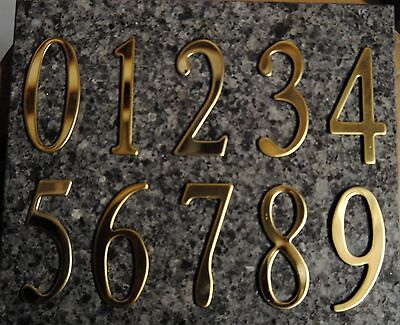 Special Lite Products Self Stick 3" Gold Mailbox Address Numbers Self-adhesive
