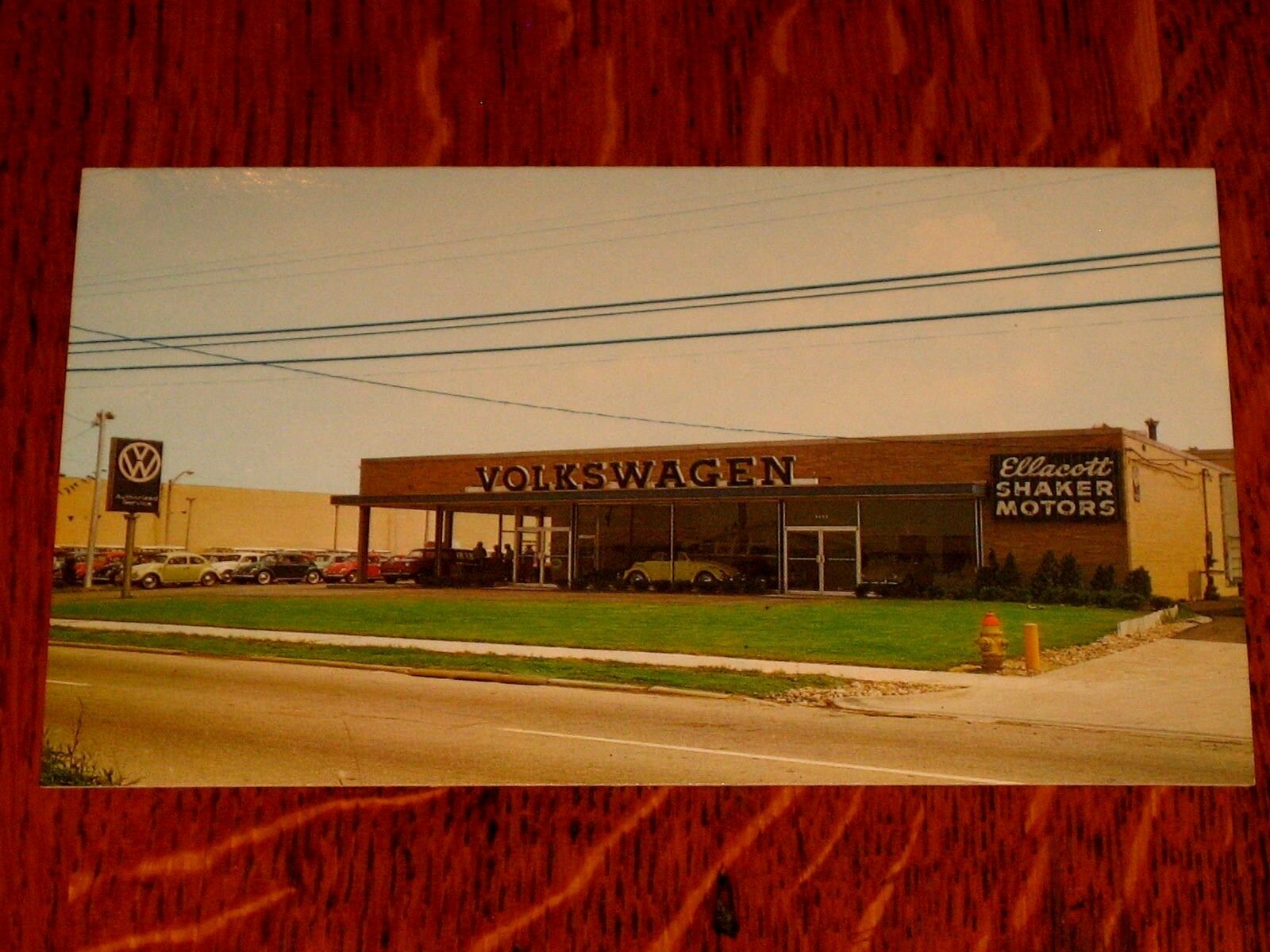 Vintage NOS VW Dealership Postcard