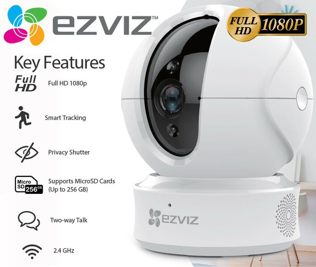Ezviz 1080p Indoor Pan/tilt Wifi Security Camera, 360° Full Room 2-way Talk C6cn