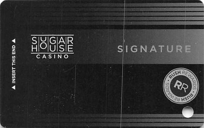 Sugar House Casino - Philadelphia, Pa - Slot Card With Pg Over Mag Stripe