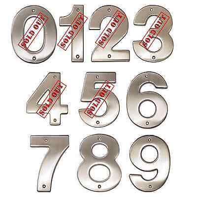 5" Chrome House Number Contemporary Address Numbers Ives By Schlage   New