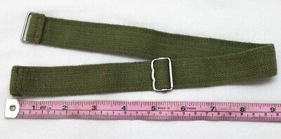 British Green Cotton and Elastic Turtle or Brodie Chin strap sewn end each E110