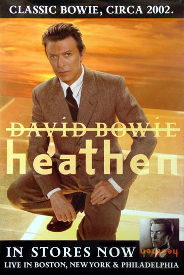 David Bowie - Heathen (2002) Album Promo Poster #1, Original, Ss, Unused, Rolled
