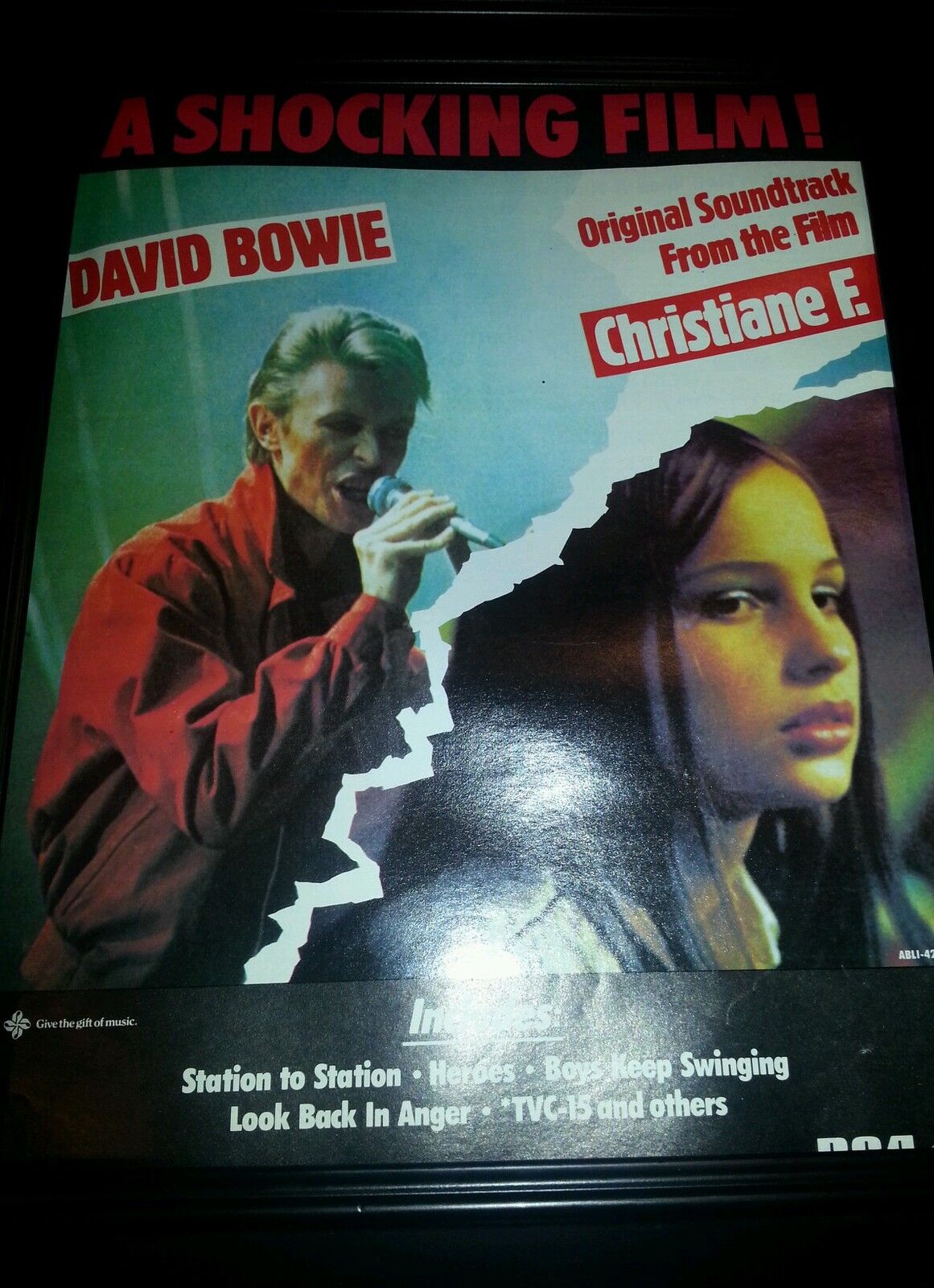 Christiane F. David Bowie Soundtrack Promo Poster Ad Framed!