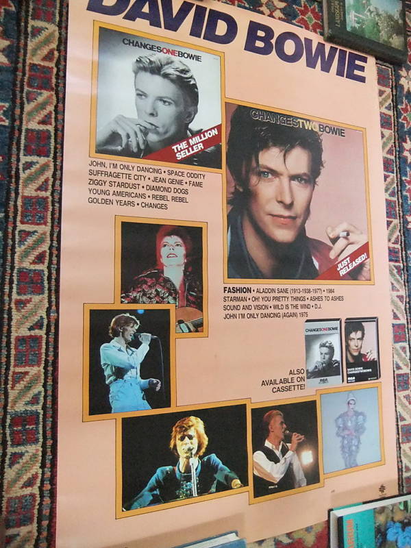 david bowie original   RCA  PROMO POSTER Changes Bowie rare promo