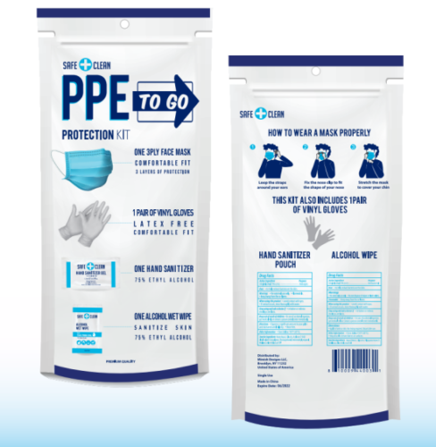 Safe Clean PPE To Go Protection Kit