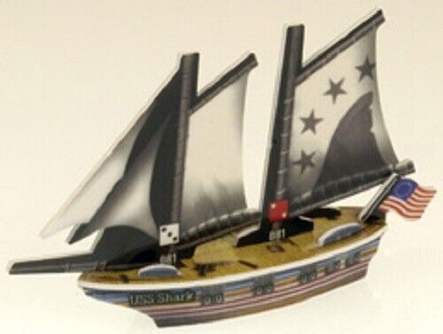 Pirates Pocketmodel Fire And Steel 081 Uss Shark New Unpunched Rare