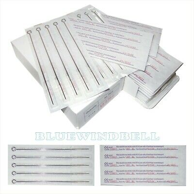 100pcs Disposable Sterile Tattoo Needle Assorted U-Pick mixed 50+ sizes supplies