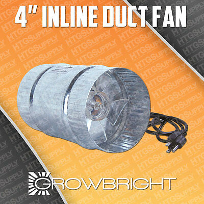 4 Inch Inline Duct Booster Fan Exhaust Blower Cooling