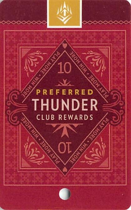 Thunder Valley Casino - Lincoln, CA - Slot Card