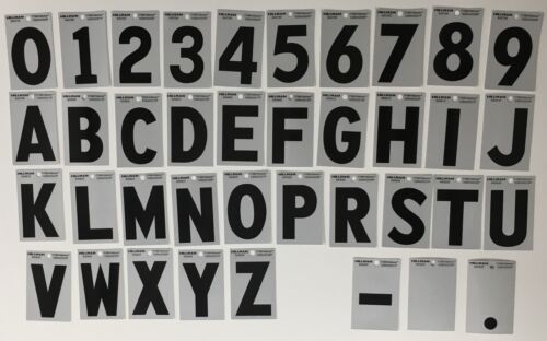 Hillman 3-inch Wide Square Cut Self Adhesive Mylar Numbers, Letters, And Symbols