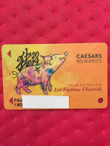 Caesars Rewards 2019 Year Of The Pig Card Prefix #180 ©️2019