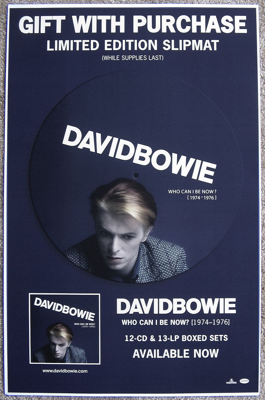 David Bowie Album Poster Who Can I Be Now (1974-1976)