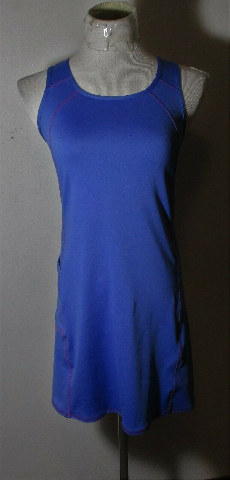 Girl's L.L. BEAN Blue Stretch Sleeveless Activewear Althetic Dress Size 14 NWOT