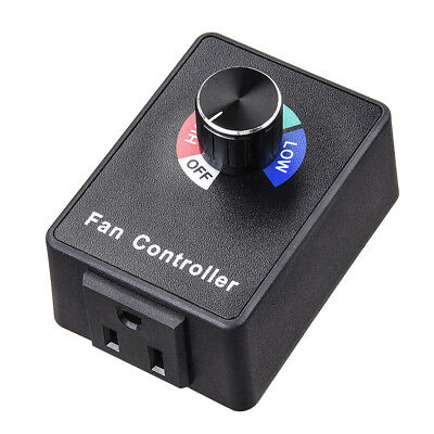 Variable Fan Speed Controller Air Blower Duct Inline Exhaust Booster Hydroponics